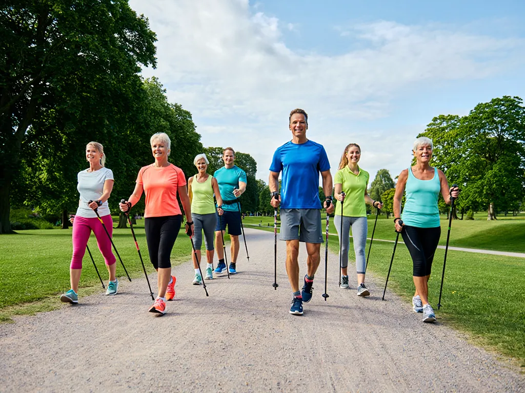 Begynder Nordic Walking gruppe i Fælledparken